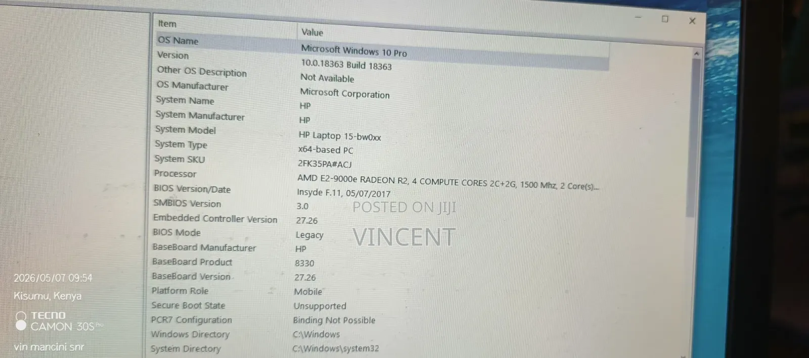 Laptop HP 15 4GB Intel Core 2 Duo HDD 256GB