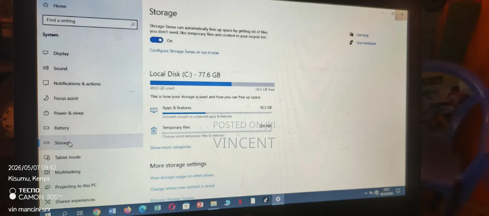 Laptop HP 15 4GB Intel Core 2 Duo HDD 256GB