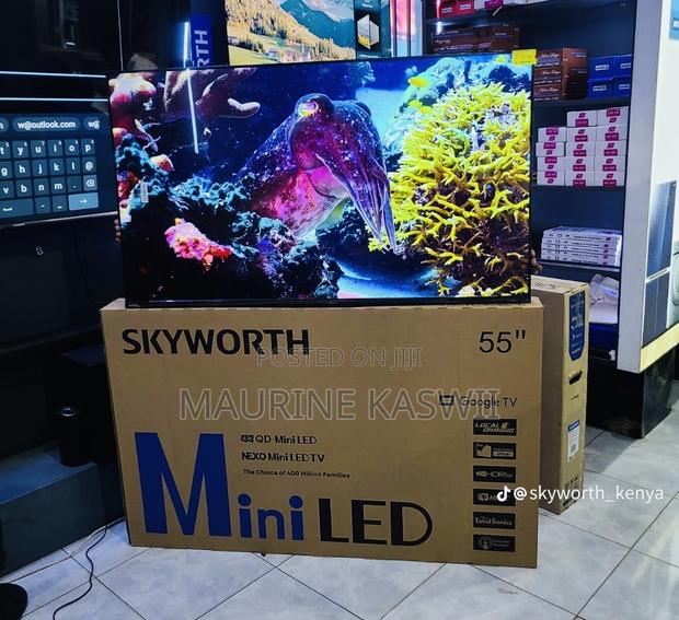 Skyworth 55” Qled Miniled Google 55x6600h