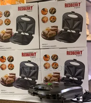 Redberry 750w Sandwich Maker | Non-Stick Toast Snack Maker