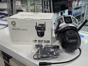 Dual Lens Ac Powered Security Camera Wifi PTZ Camera With V380 Pro App