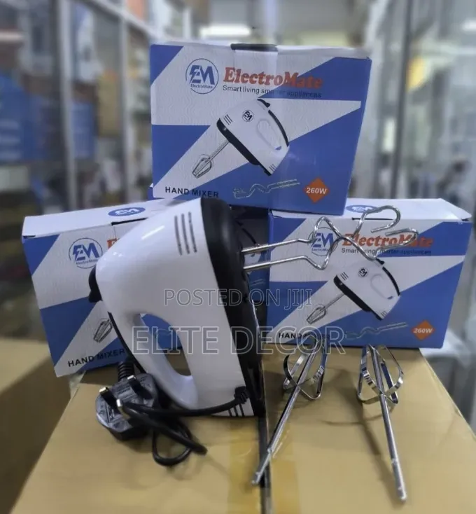 Electromate Hand Mixer | Multi-Speed Electric Cake Dough Mixer