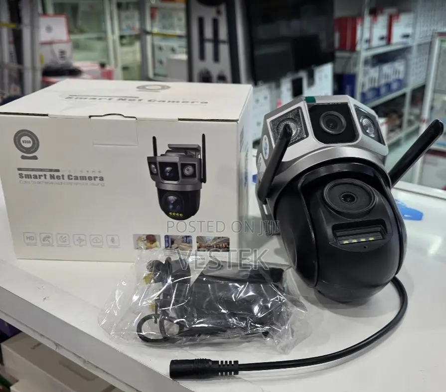 V380 Pro Dual Lens Camera With Ai Motion Detection and Two-Way Audio