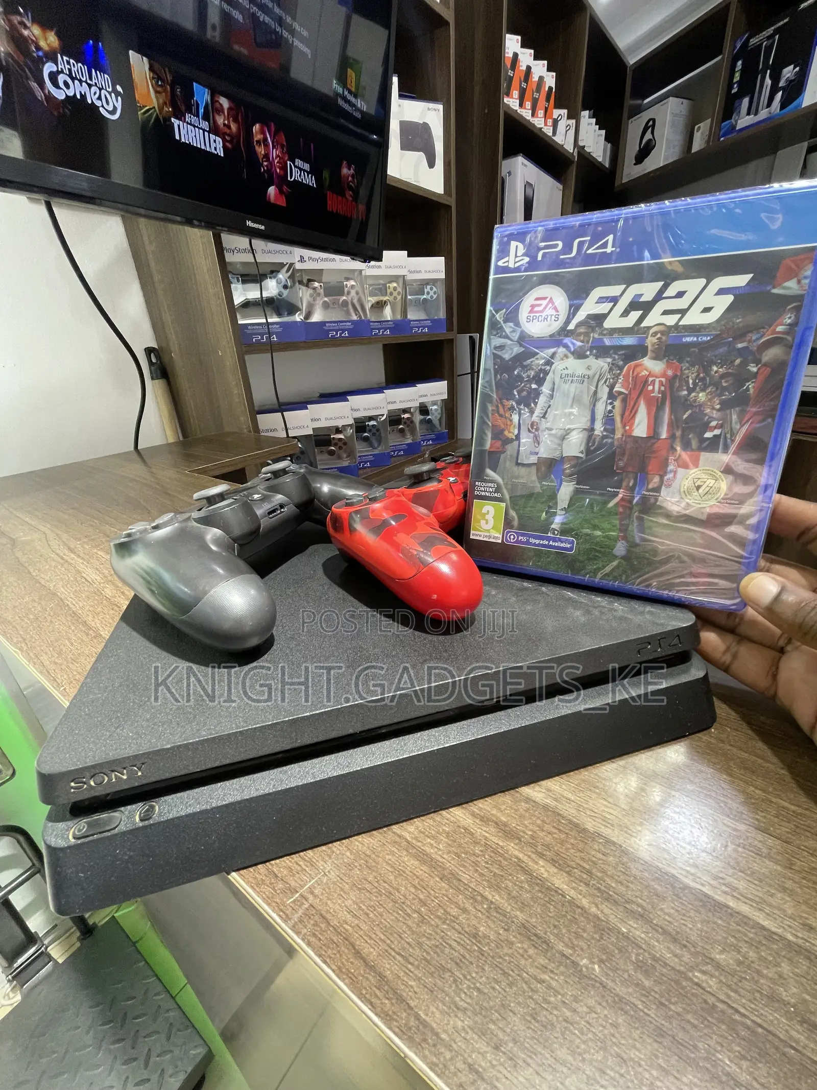 Fc 26 /Ps 4 Slim Disc 2 Controllers!