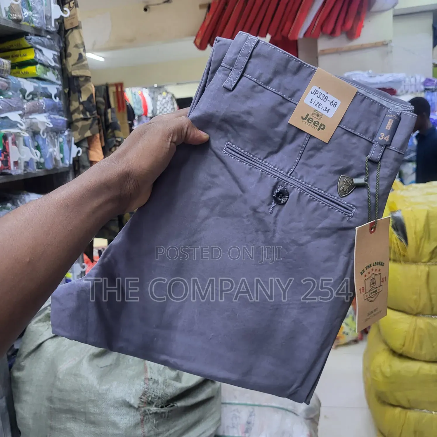Quality Casual Men Hard Khaki Straight Fitting for Office