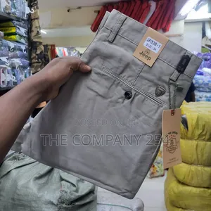 Quality Casual Men Hard Khaki Straight Fitting for Office