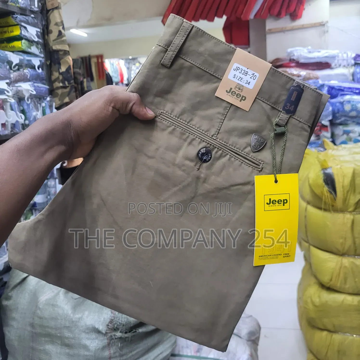 Quality Casual Men Hard Khaki Straight Fitting for Office
