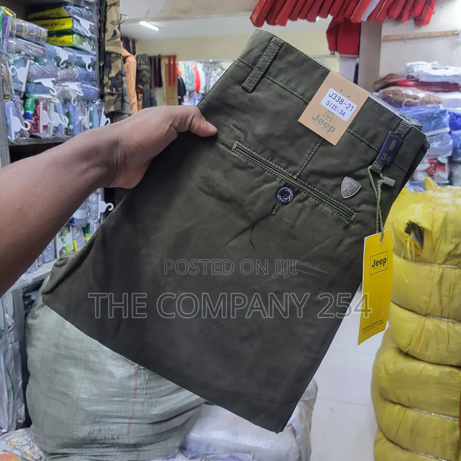 Quality Casual Men Hard Khaki Straight Fitting for Office