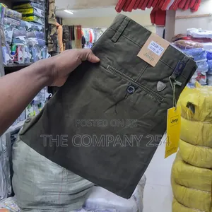 Quality Casual Men Hard Khaki Straight Fitting for Office