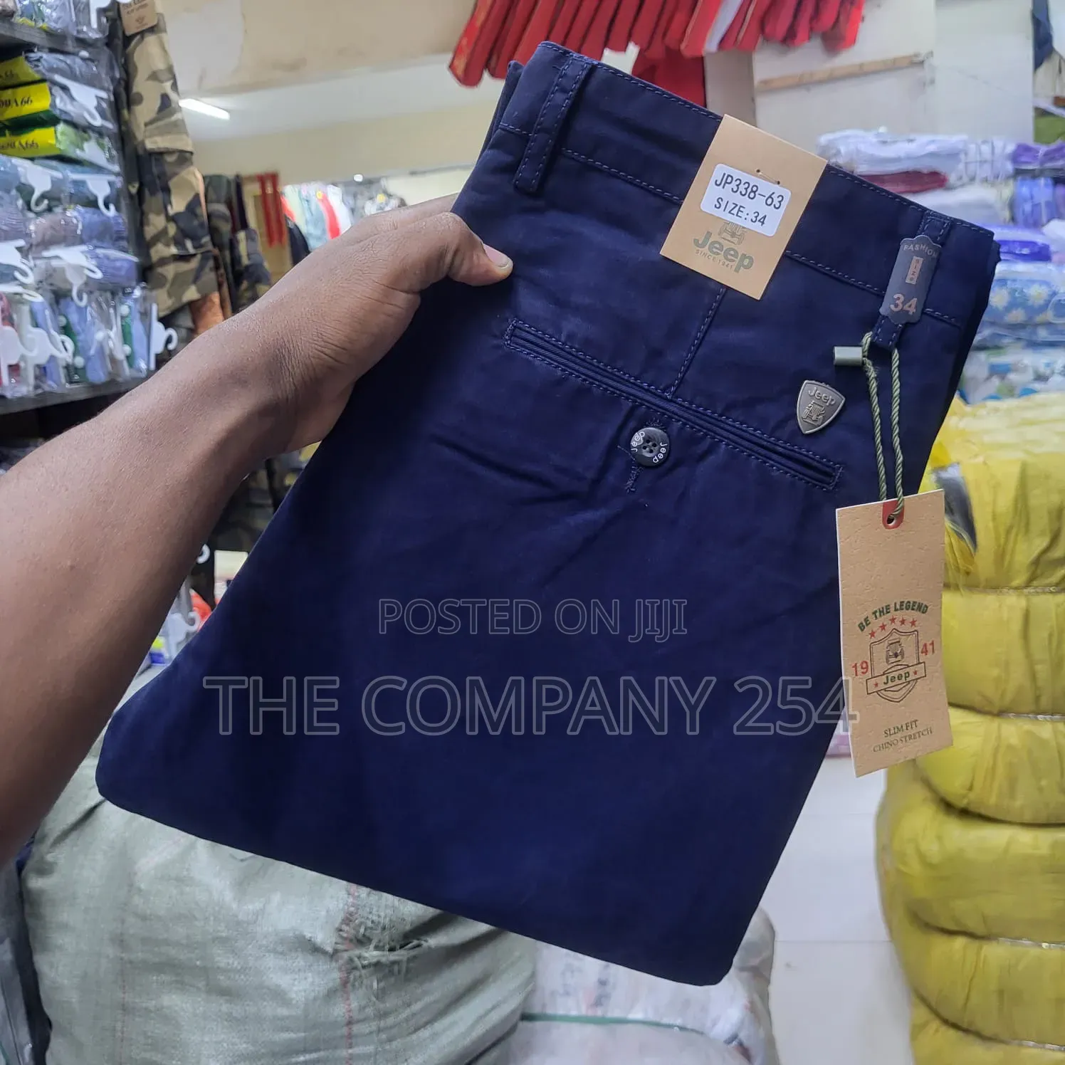 Quality Casual Men Hard Khaki Straight Fitting for Office