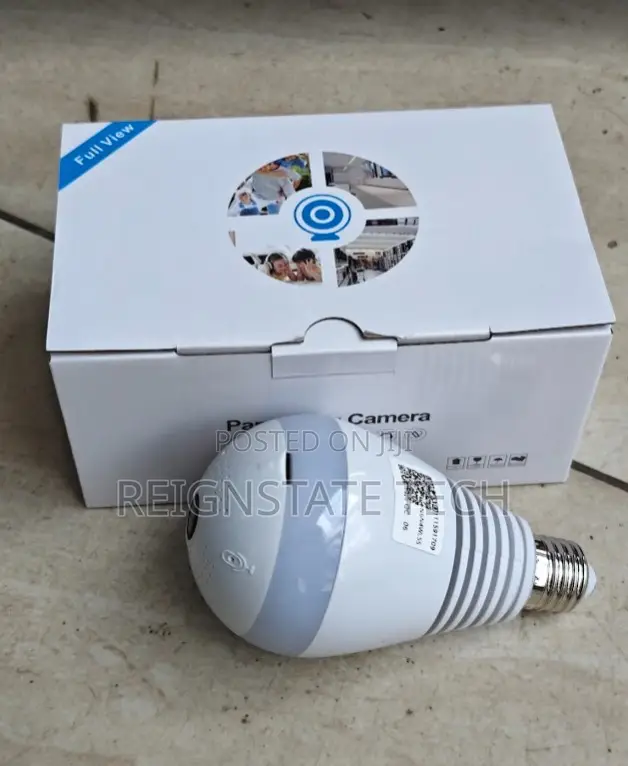 V380 Panoramic Wifi Bulb Camera With 2way Audio