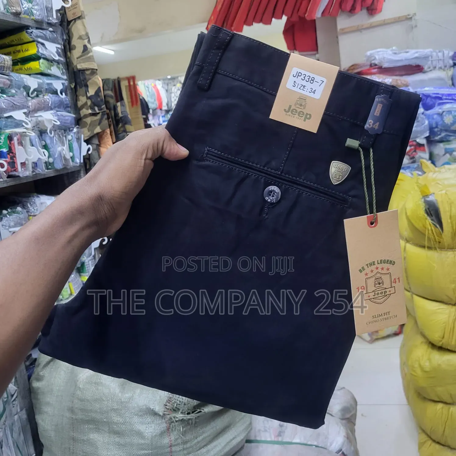 Quality Casual Men Hard Khaki Straight Fitting for Office