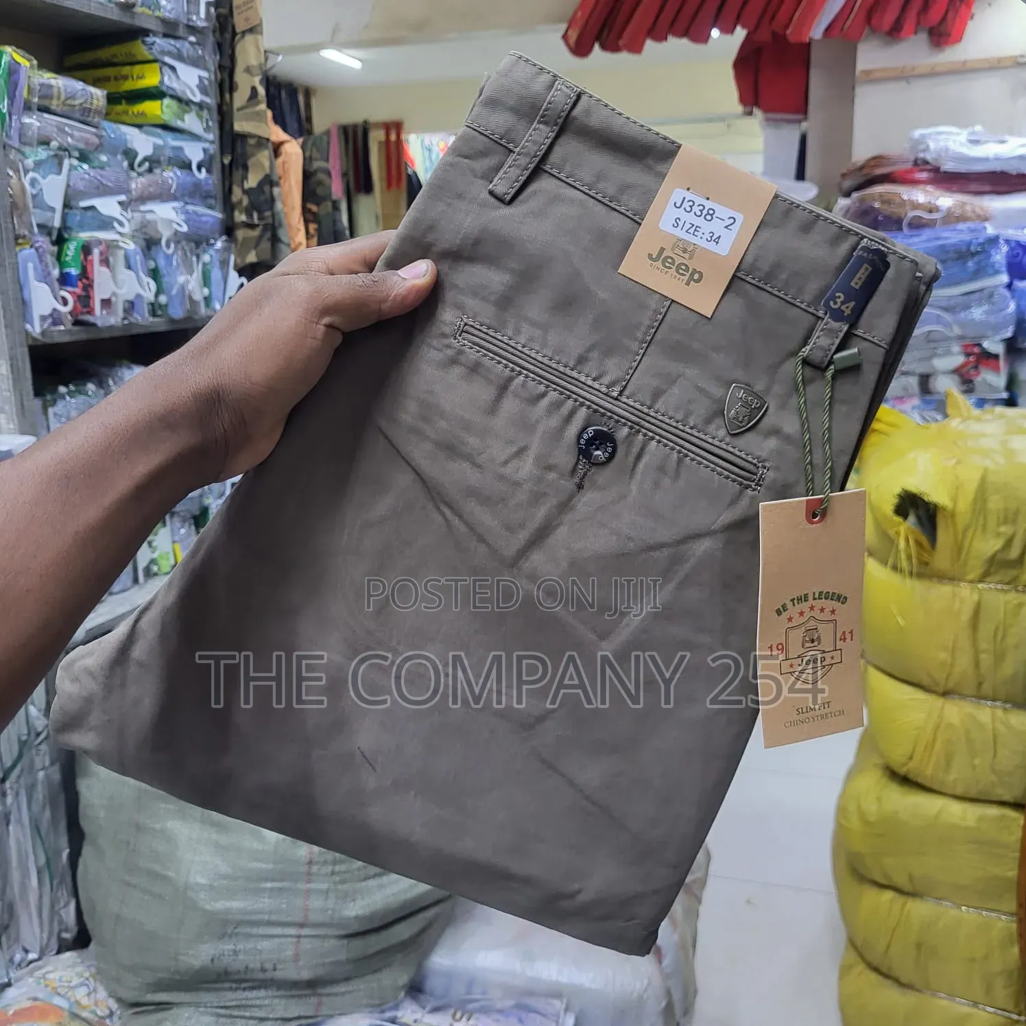 Quality Casual Men Hard Khaki Straight Fitting for Office