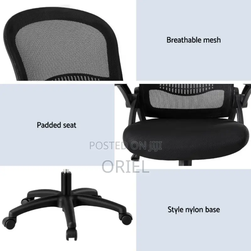 Office Chair : Mid-Back Office Fabric Chair