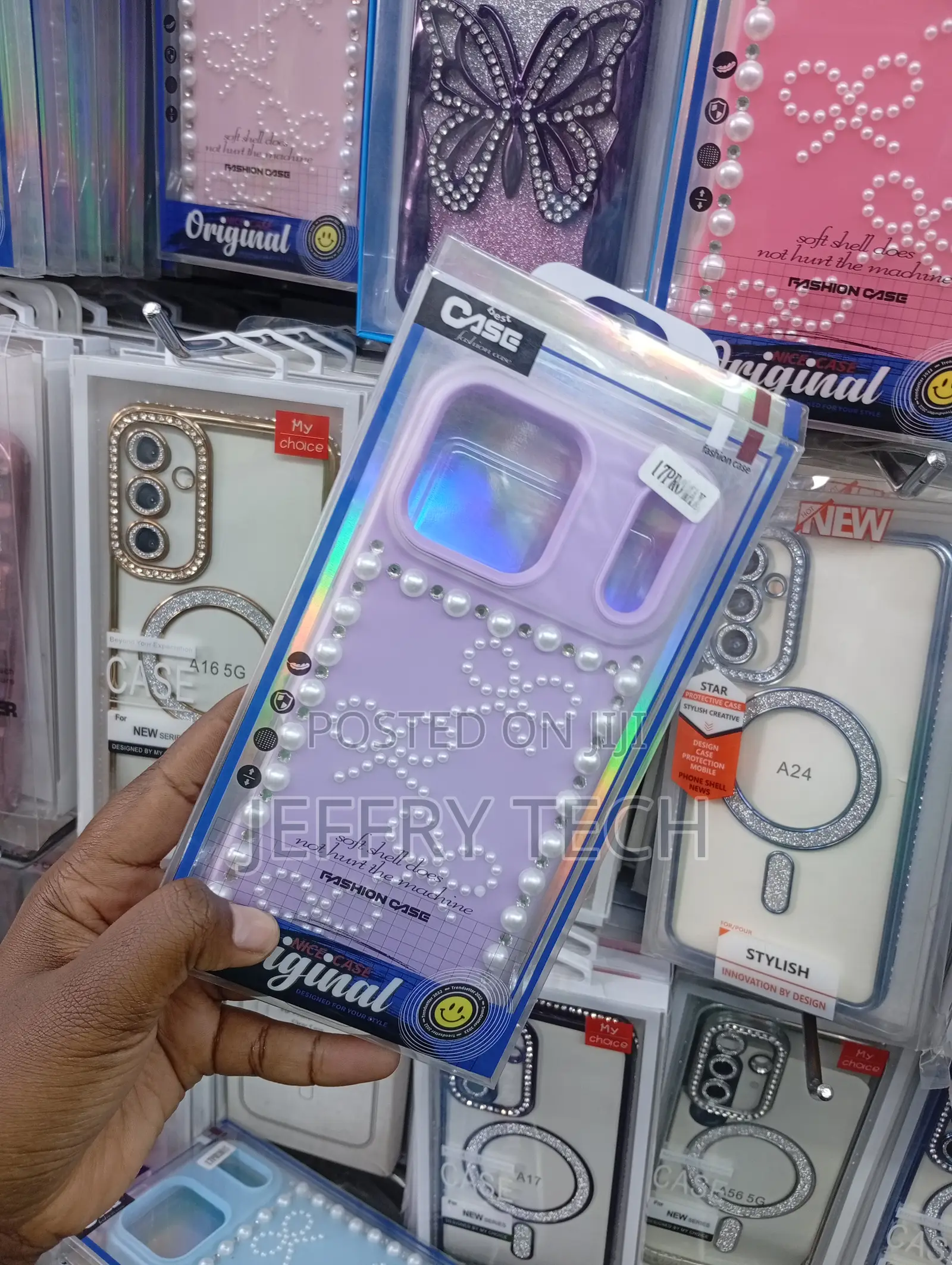 iPhone 17 Pro Max Coquette Aesthetic With a Light Purple Base, Case