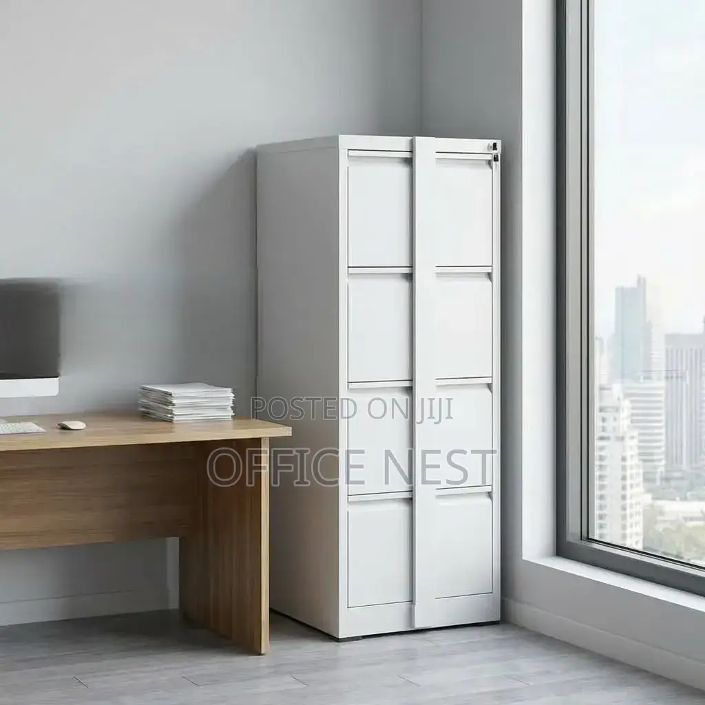 Imported Steel 4 Drawer Cabinet With a Lock Bar