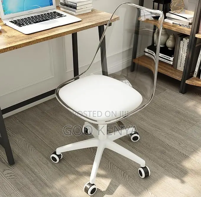 Make Up Chair; Clear Acrylic Dressing Table Chair With Soft Cushion
