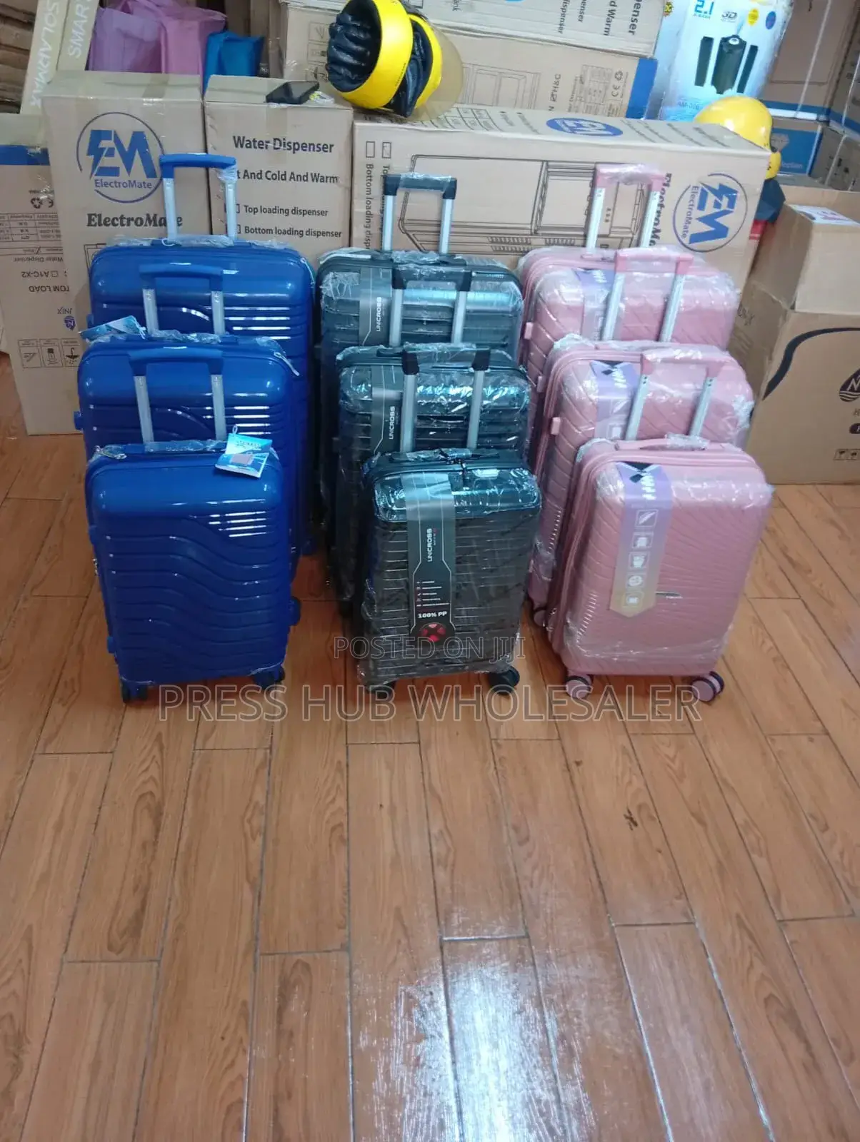 Premium 3-Piece Hard Shell Travel Suitcase Set – 4 Wheels