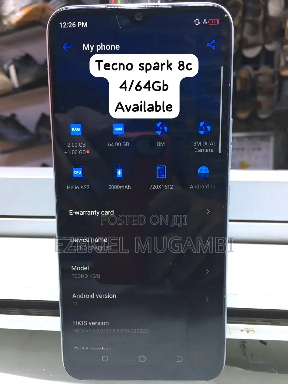 Tecno Spark 8C 64 GB Gray