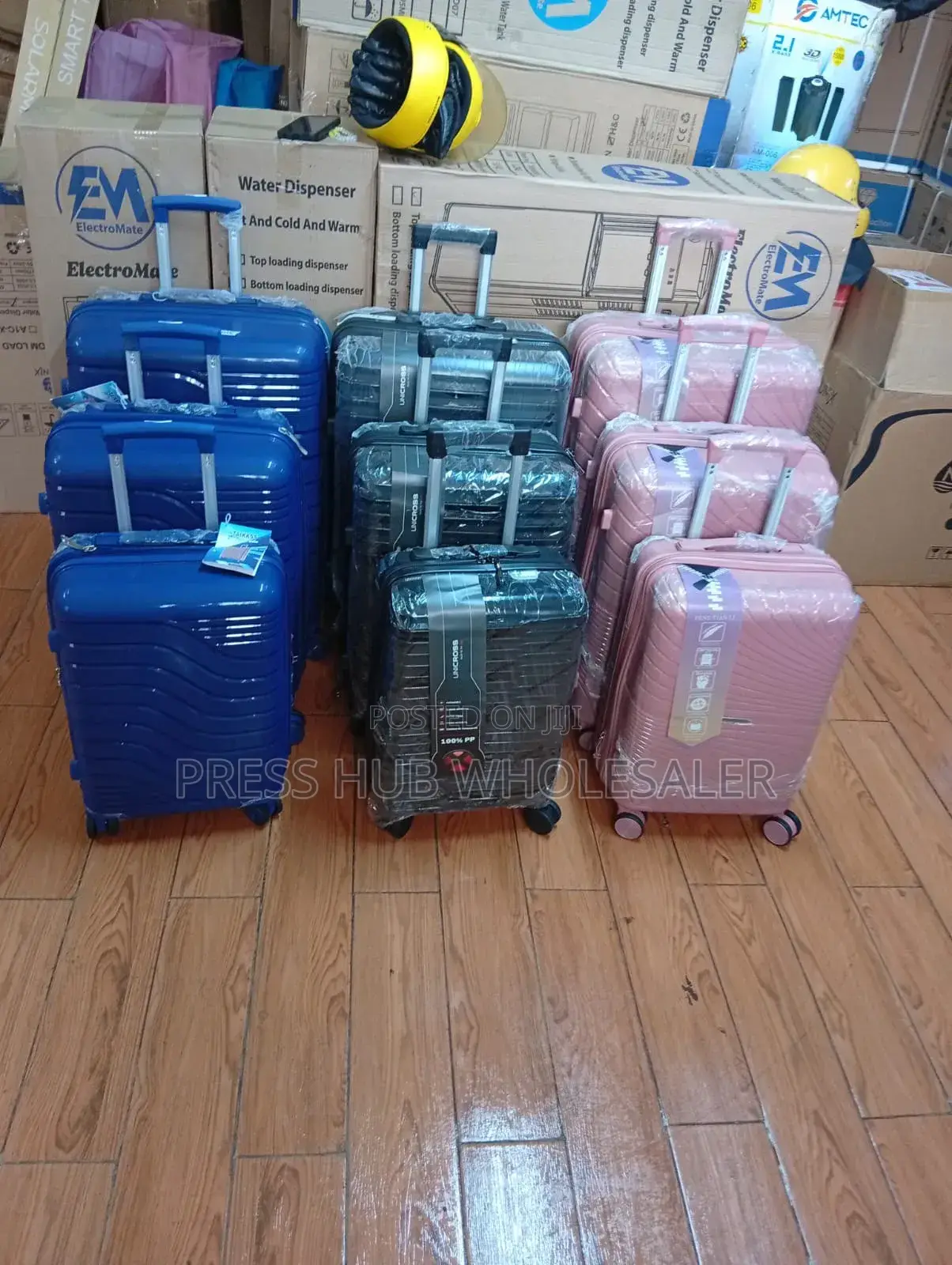 Premium 3-Piece Hard Shell Travel Suitcase Set – 4 Wheels
