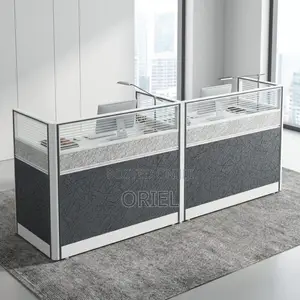 Office Workstation : Modular 2-Person Office Working Workstation