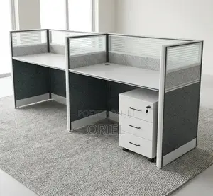 Office Workstation : Modular 2-Person Office Working Workstation
