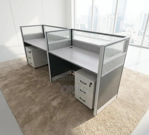 Office Workstation : Modular 2-Person Office Working Workstation - thumbnail 5