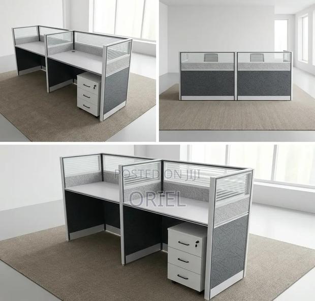Office Workstation : Modular 2-Person Office Working Workstation - thumbnail 6