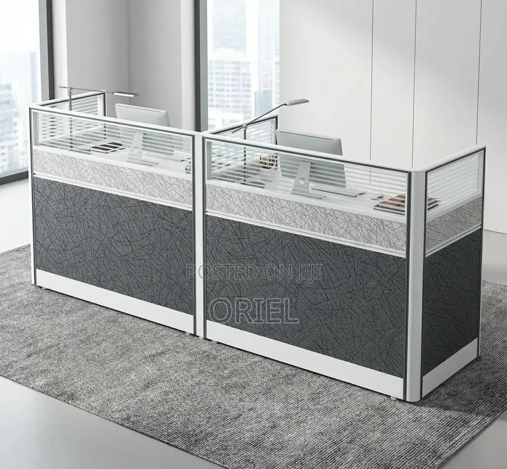 Office Workstation : Modular 2-Person Office Working Workstation