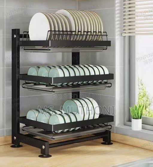 Modern Black Premium Look* 3-Tier Dish Rack *