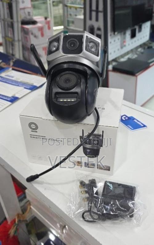 Dual Lens PTZ Wifi Camera With Full Color Nightvision and Motion Alert