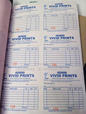 Custom Receipt Books Printing Services.