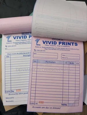 Custom Receipt Books Printing Services.