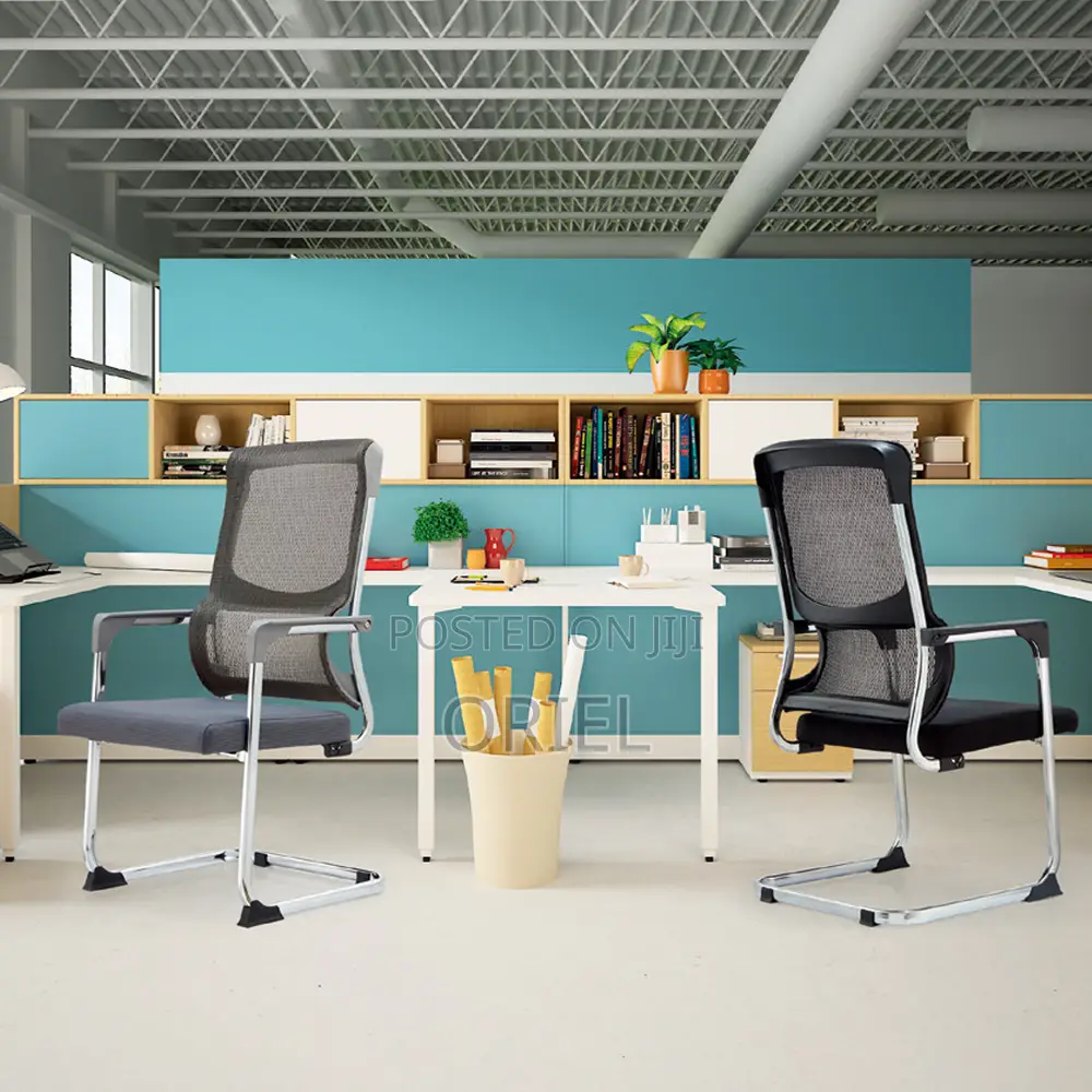 Office Chair : Modern Ergonomic Grey Mesh Office Chair