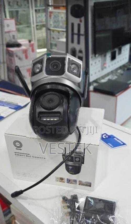 V380 Pro Ac Wifi Dual Lens Camera Home Surveillance With Two-Way Audio