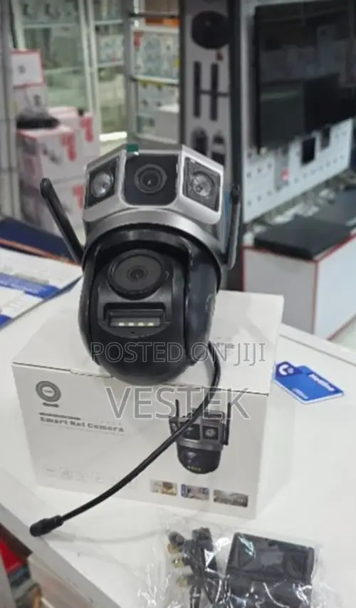 V380 Pro Ac Wifi Dual Lens Camera Home Surveillance With Two-Way Audio