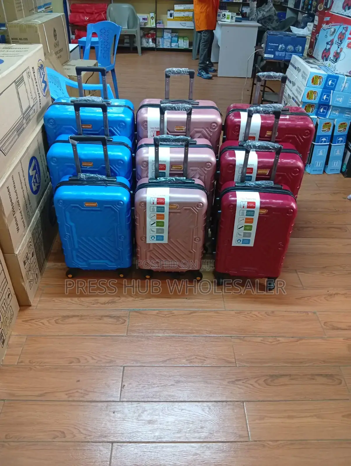 3 in 1 Unbreakable Rubber Suitcases