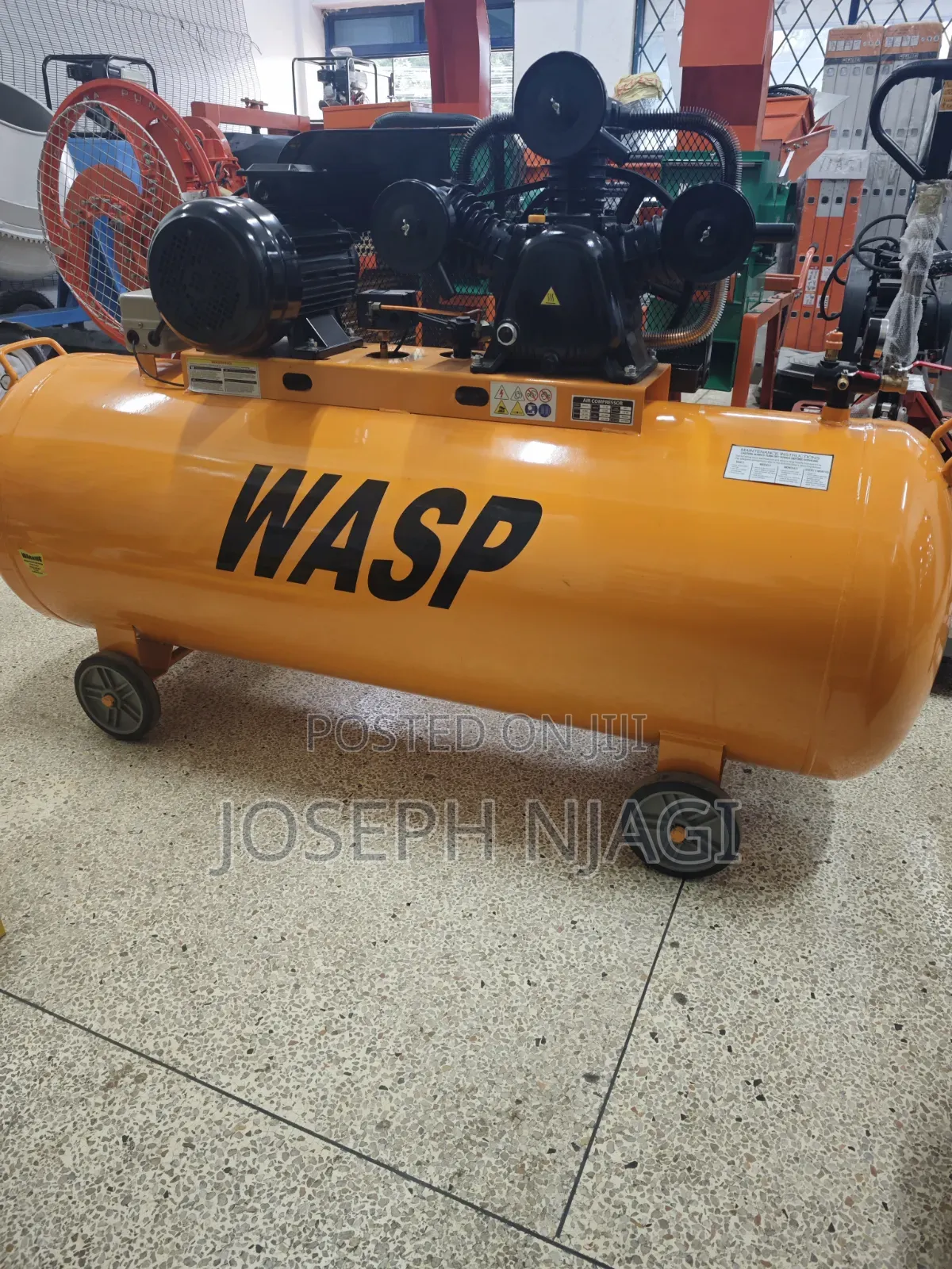 Wasp Belt-Driven Air Compressor.