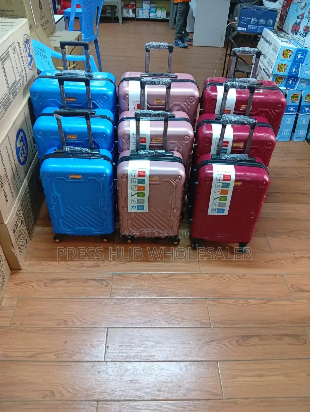 3 in 1 Unbreakable Rubber Suitcases
