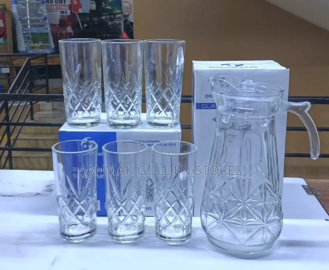 Water Set 1.8 LTRS Jug
 6 PCS Glasses – 330ml Each