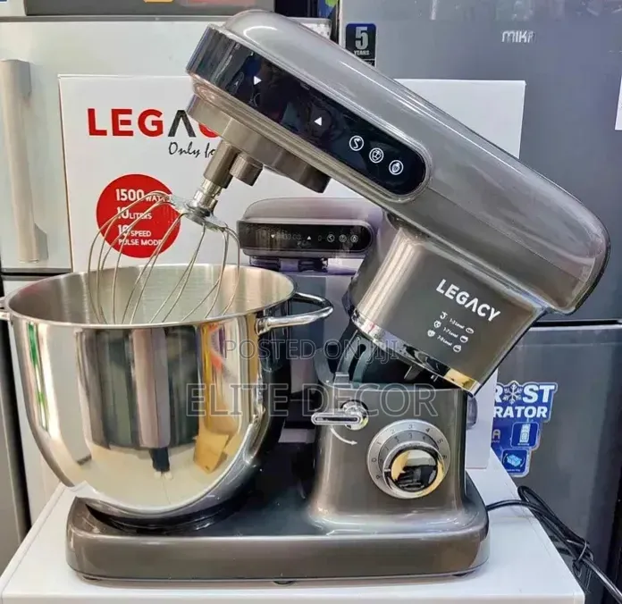 10 Litres Legacy Stand Mixer – Heavy Duty 1500w Stand Mixer for Baking