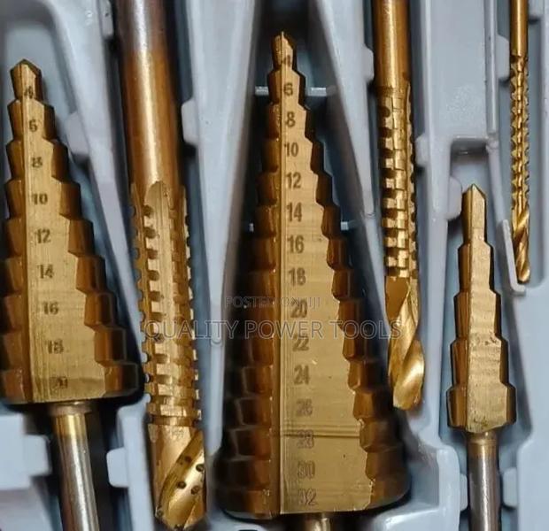 6-Piece Titanium-Coated High-Speed Steel