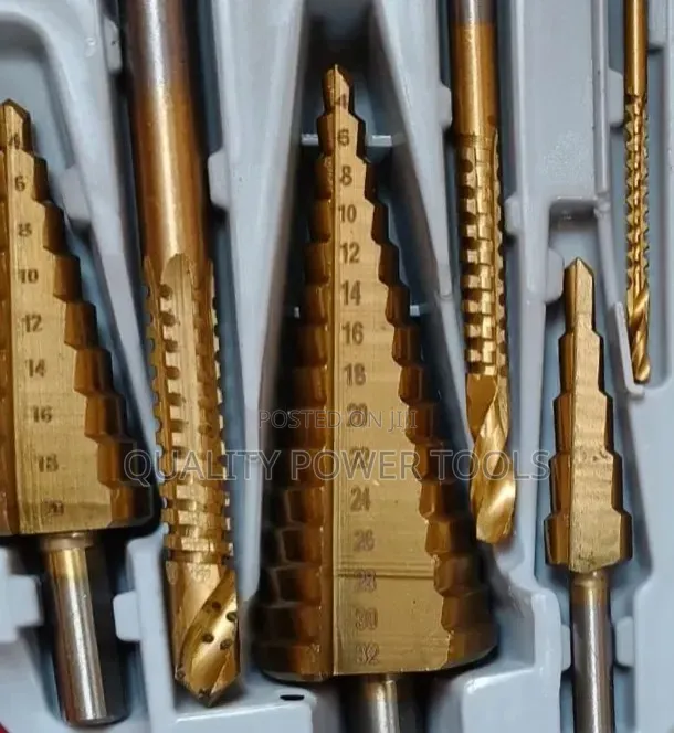 6-Piece Titanium-Coated High-Speed Steel