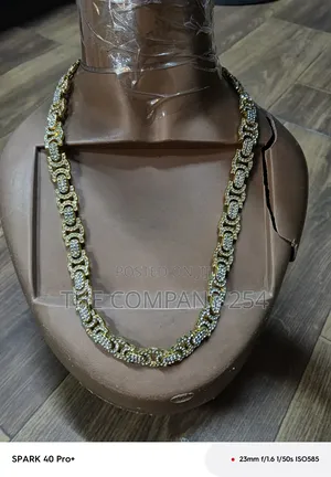 Quality Casual Hip Hop Coated Iced Silver Gold Neck Chains
