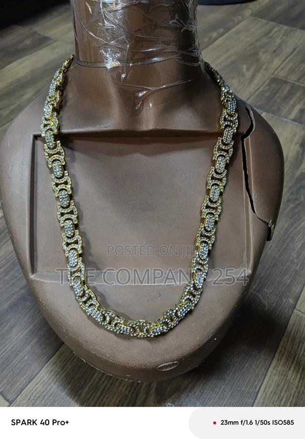 Quality Casual Hip Hop Coated Iced Silver Gold Neck Chains