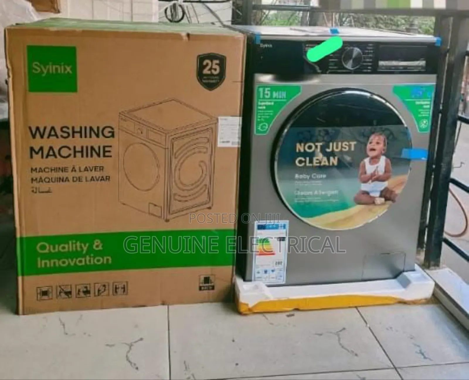 Syinix 10/7kg Front Load Wash and Dry Washing Machine