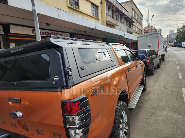 Double Cab Matte Black Steel Canopy