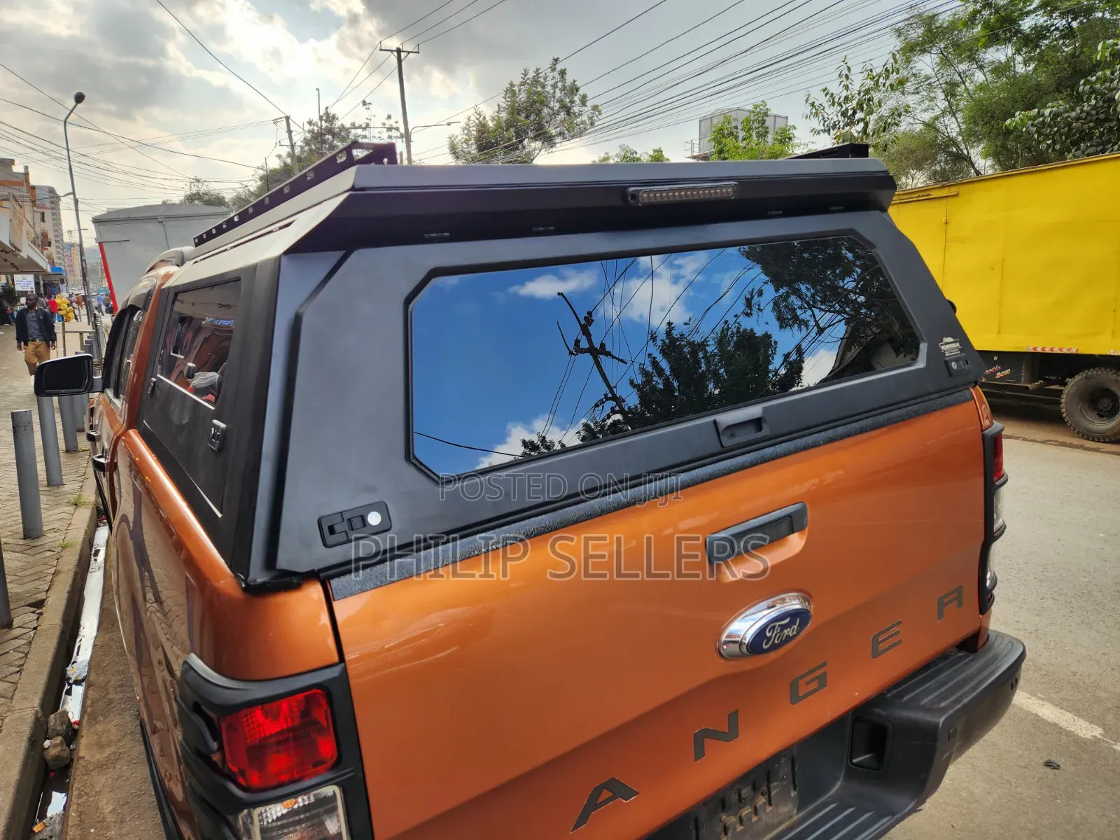 Double Cab Matte Black Steel Canopy