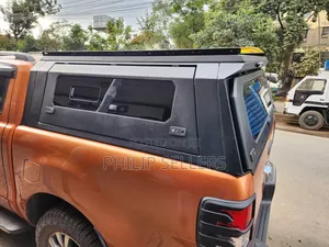 Double Cab Matte Black Steel Canopy