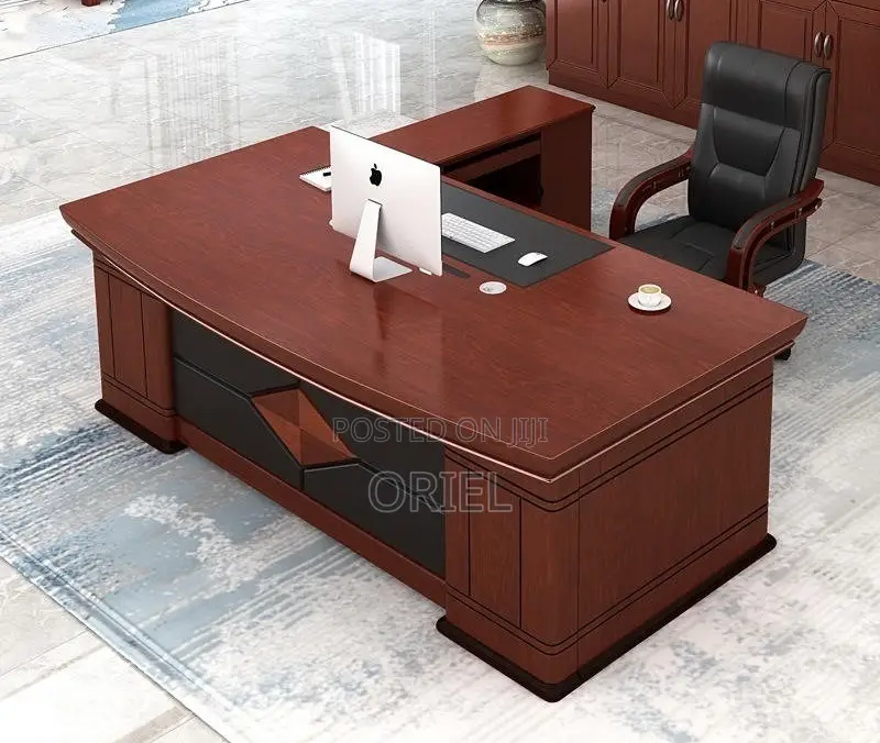 Office Desk : 1.8m Mahogany Executive Office Table